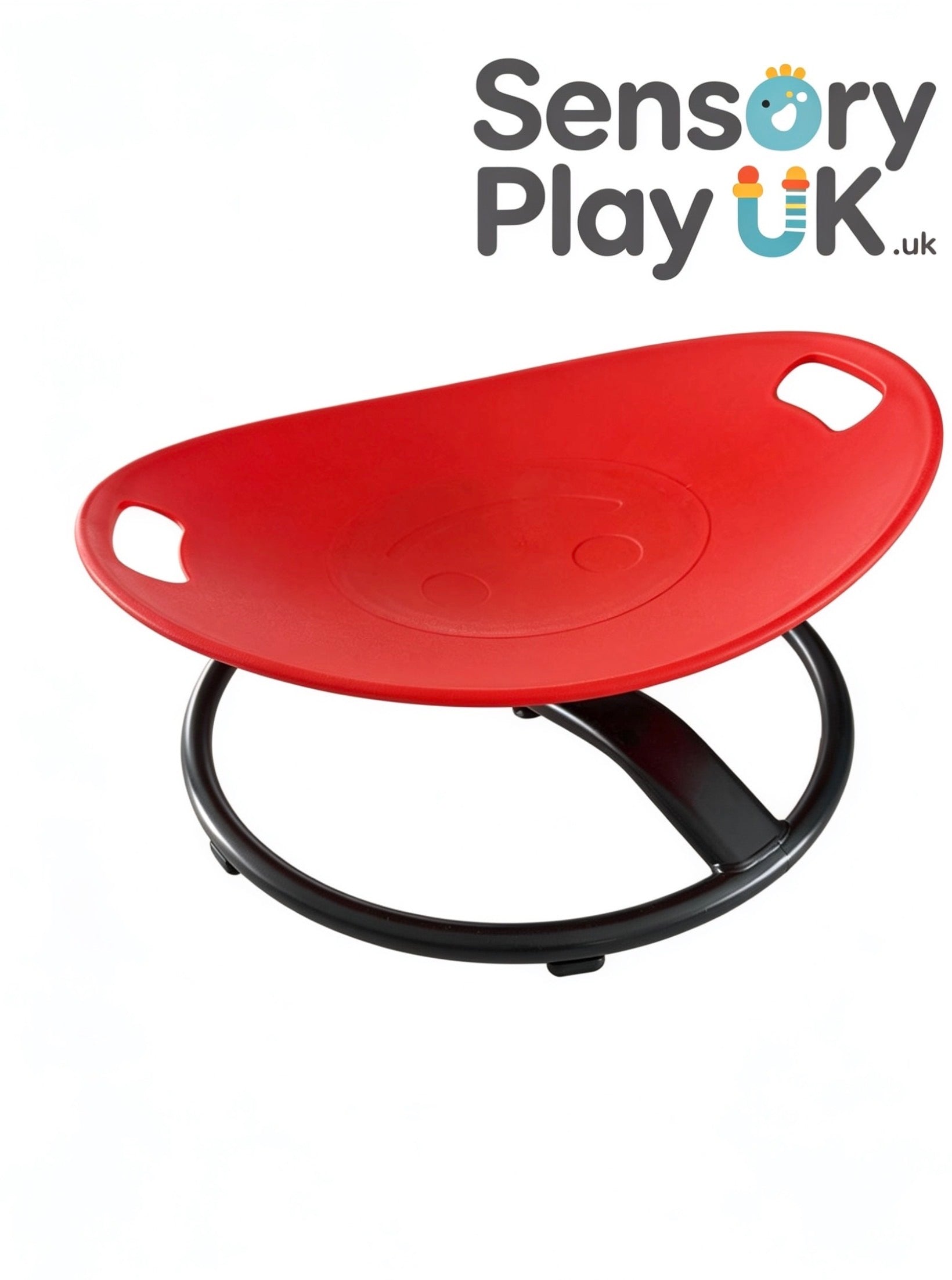 Red Kids Spinning Sensory chair Metal Frame