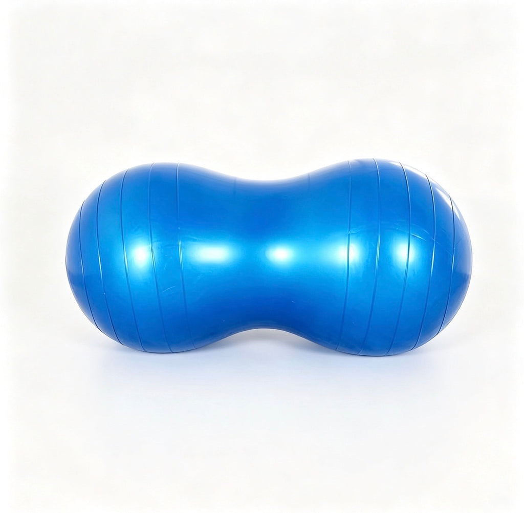 Blue Sensory Peanut Yoga Ball Inflatable Set with Pump