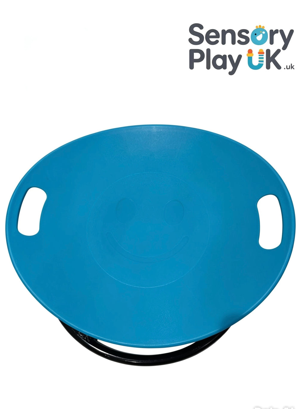 Blue kids sensory spinning chair metal frame
