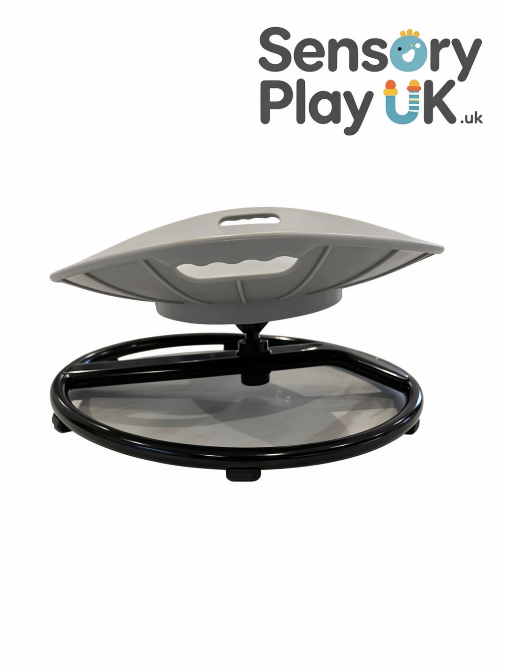 Grey Sensory Spinning Chair |
Sturdy Metal 100kg Capacity