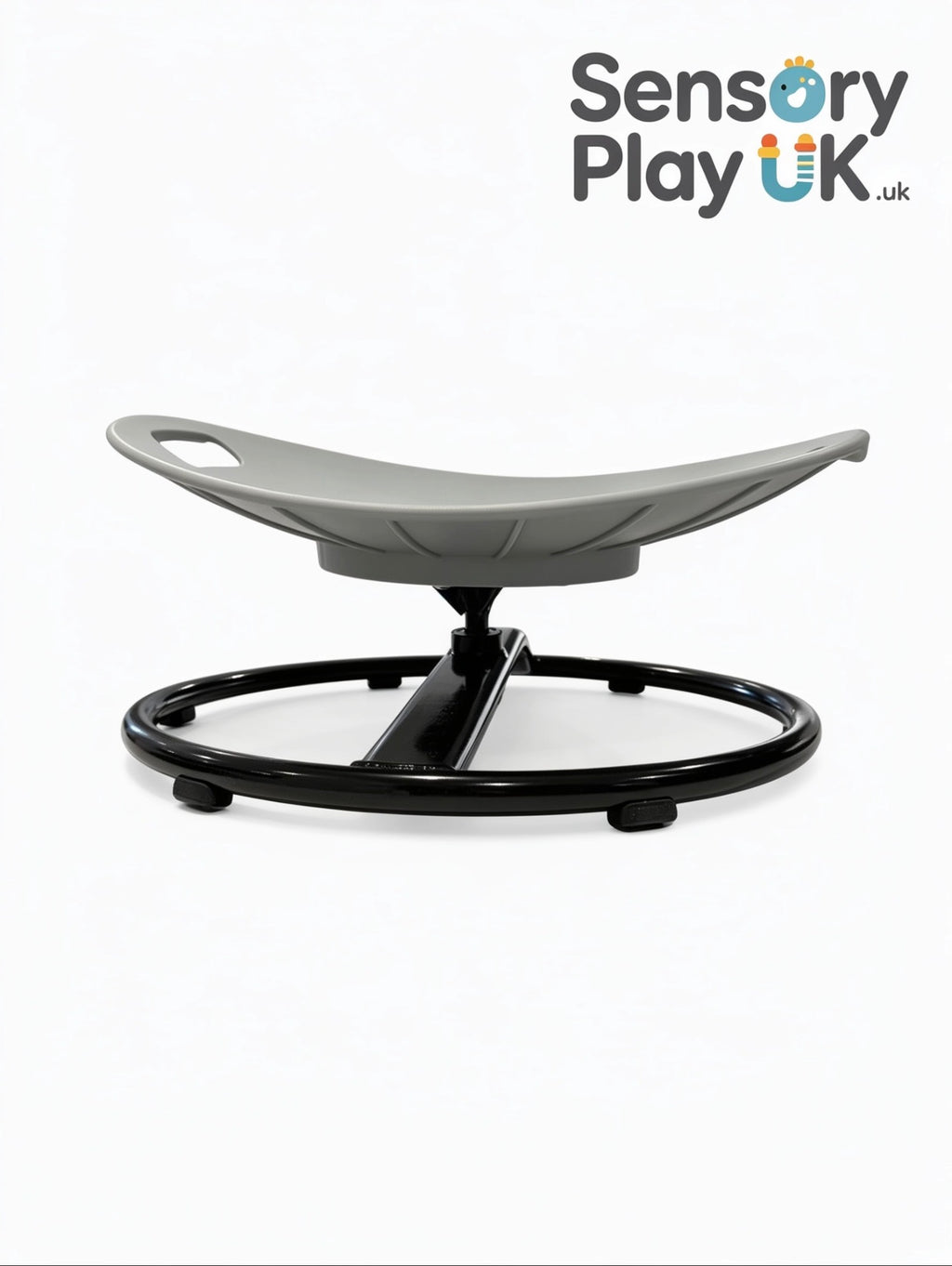 Grey Sensory Spinning Chair |
Sturdy Metal 100kg Capacity