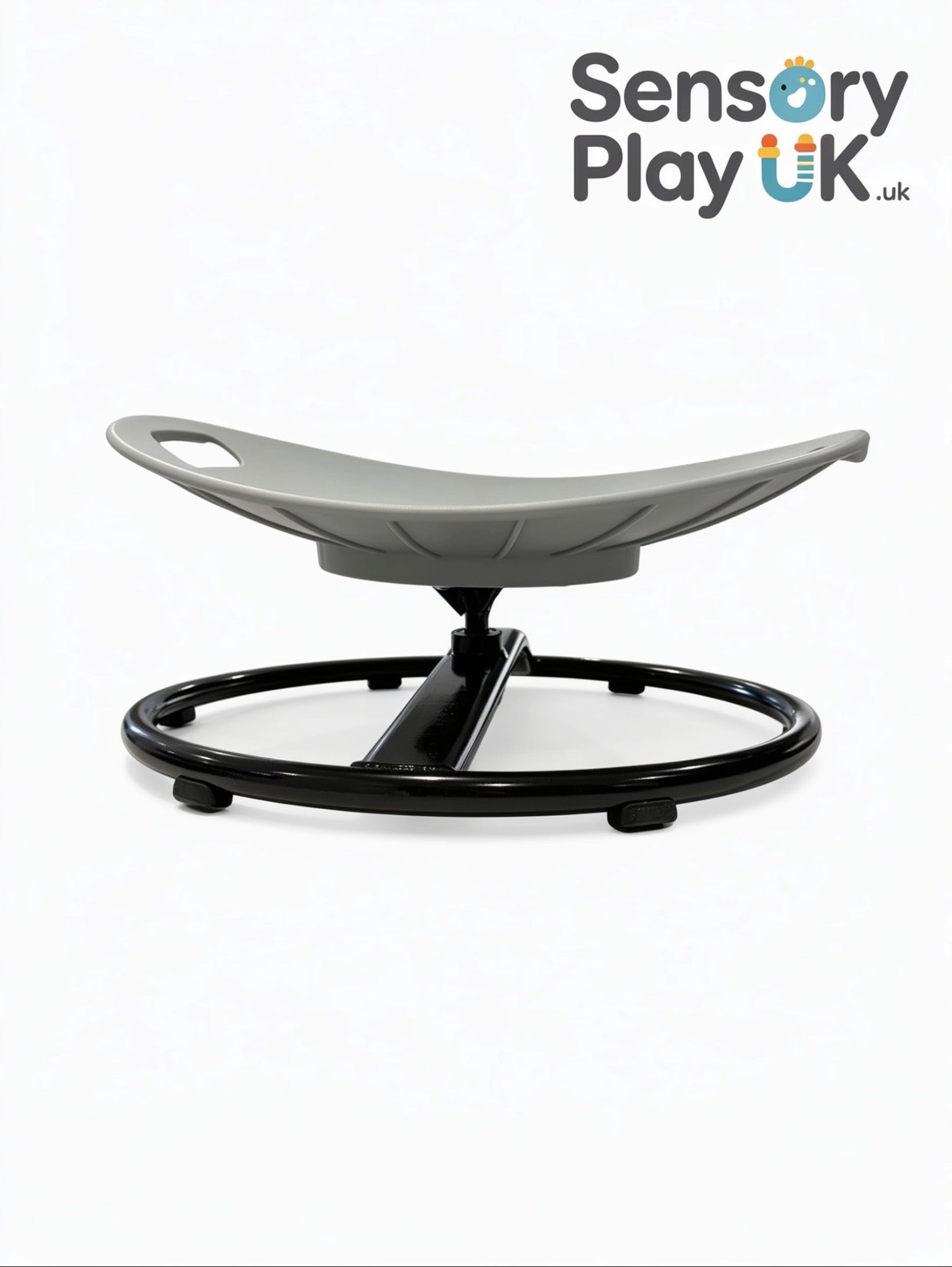 Grey Sensory Spinning Chair |
Sturdy Metal 100kg Capacity