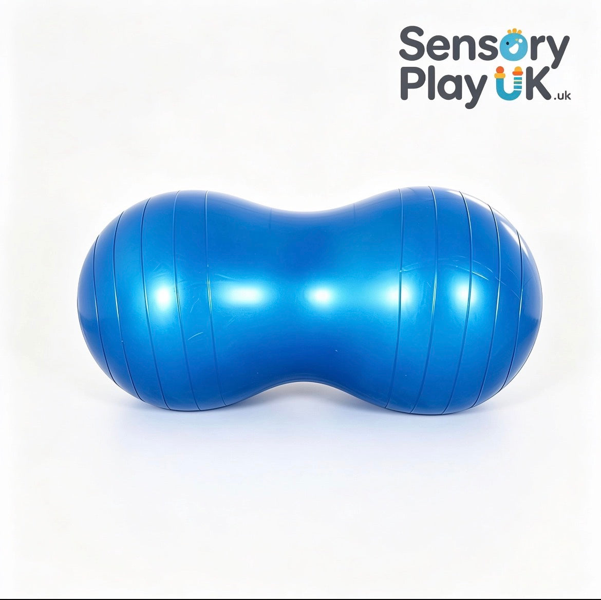 Blue Sensory Peanut Yoga Ball Inflatable Set with Pump