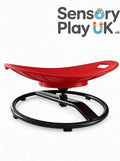 Red Kids Spinning Sensory chair Metal Frame