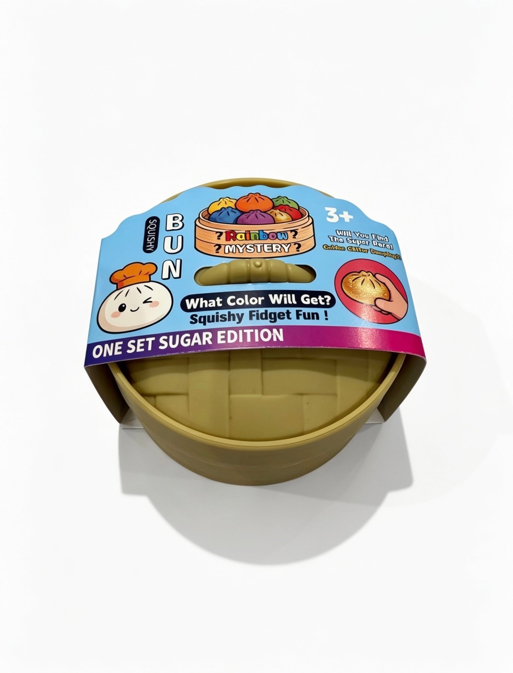 Mystery Rainbow Bun Squishy Fidget Toy (Sugar Edition)