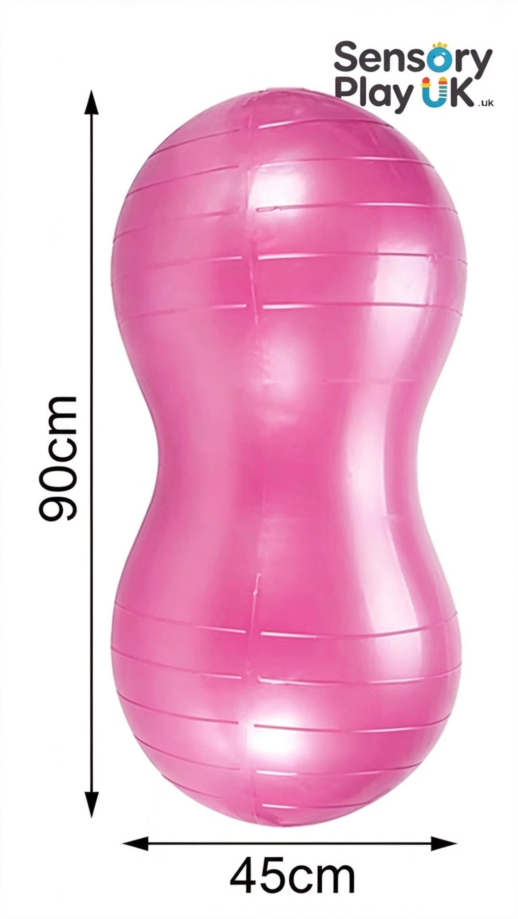 🩷 Pink Sensory Peanut Yoga Ball Inflatable Set with Pump