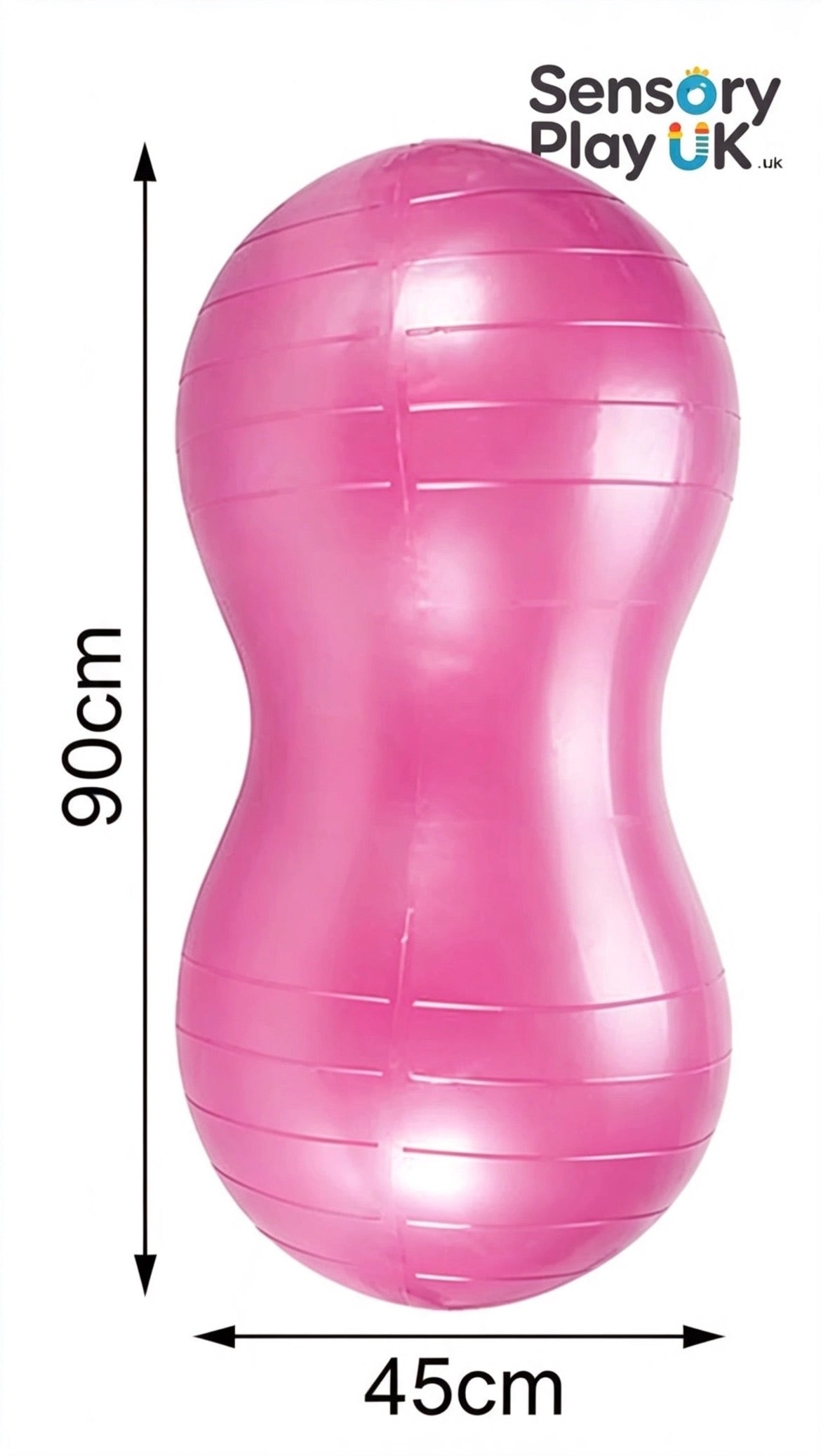 🩷 Pink Sensory Peanut Yoga Ball Inflatable Set with Pump